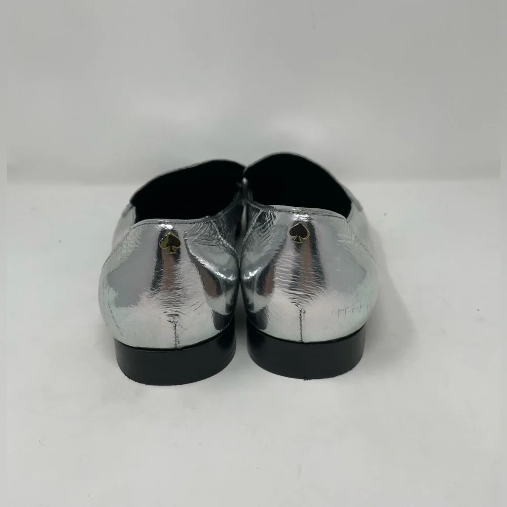 Kate Spade New York METALLIC SILVER Women's Genevieve Loafers, US 7.5 - Picture 4 of 14